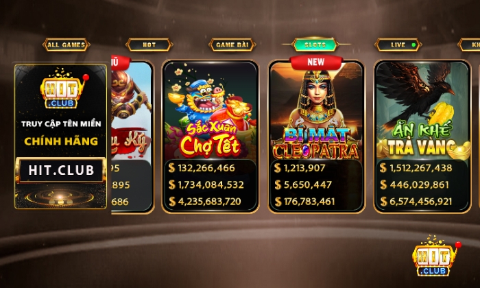 Chọn Bí Mật Cleopatra trên cổng game Hitclub