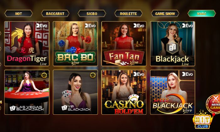 Các trò chơi hot tại Live Casino thu hút đông đảo người chơi đặt cược mỗi ngày