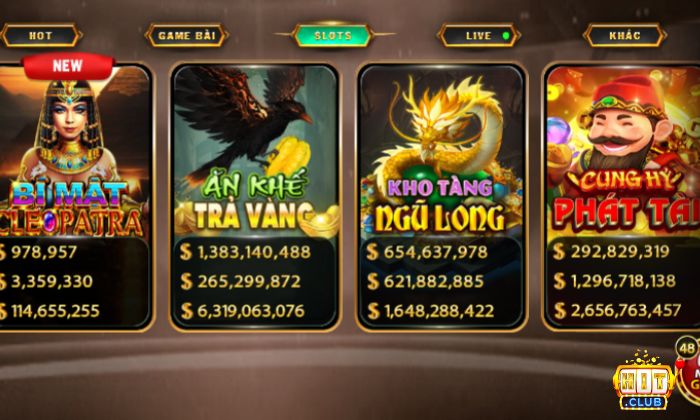 Hitclub không ngừng cập nhật những game slot đình đám